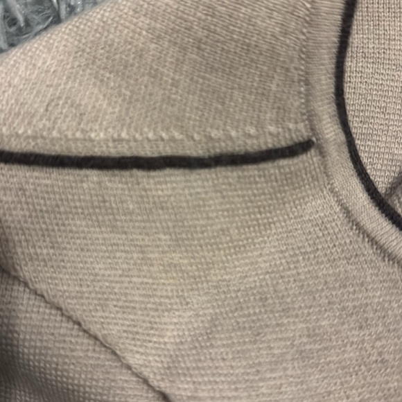 IRIS & INK Cream Sheath Dress Sleeveless Crew Neck - Picture 12 of 14